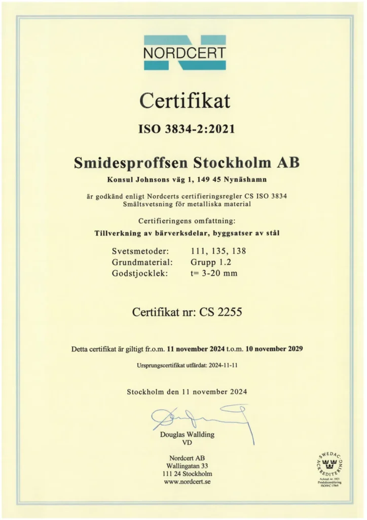 iso 3834 certifikat